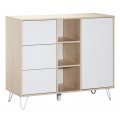 Commode 1 porte 3 tiroirs et 3 niches Happy SAUTHON