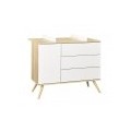 Commode 1 porte et 3 tiroirs Seventies SAUTHON