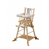 Chaise transformable barreaux vernis naturel COMBELLE