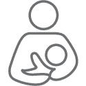 breastfeed in carrier icon